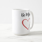 Be Mine Music Heart Kaffeetasse (VorderseiteRechts)