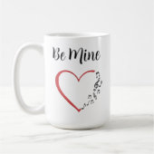 Be Mine Music Heart Kaffeetasse (Links)