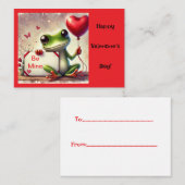 "Be Mine" Niedlich Frosch Valentine Mitteilungskarte (Vorne/Hinten)