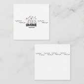 BE MINE - Niedliche Personalisierte moderne Valent Mitteilungskarte (Vorne/Hinten)