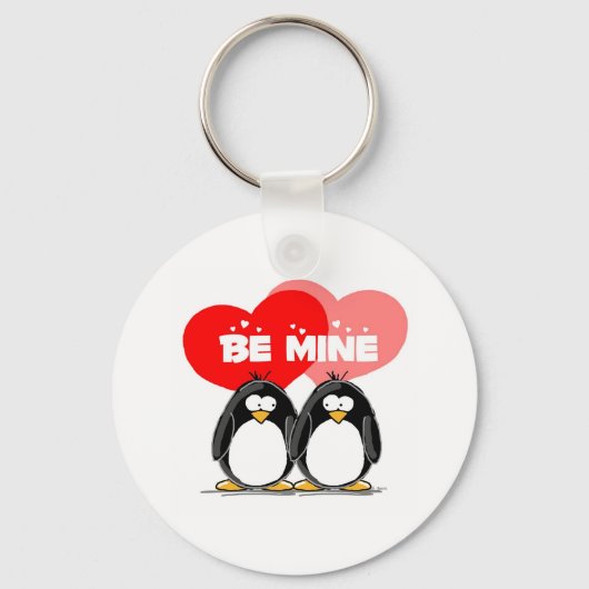 Be Mine Penguins Schlüsselanhänger (Vorderseite)