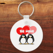 Be Mine Penguins Schlüsselanhänger (Vorderseite)