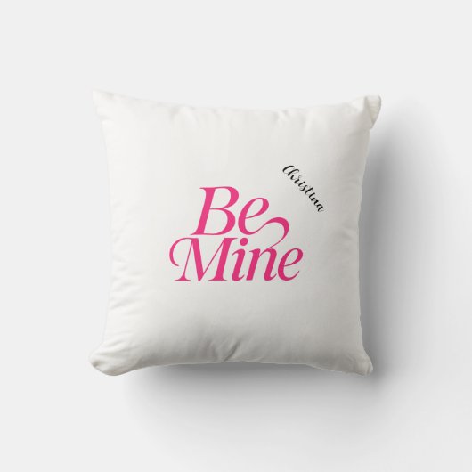 Be Mine Personalised Kissen (Vorderseite)