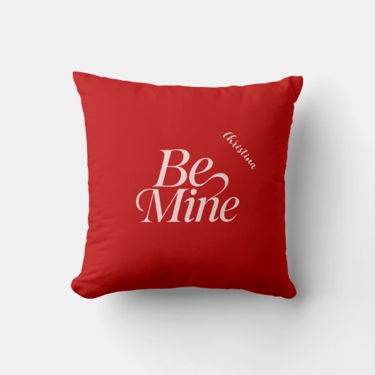 Be Mine Personalised Kissen (Vorderseite)
