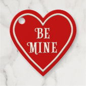 "Be Mine" Personalisierter Valentinstag Geschenkanhänger (Vorderseite)