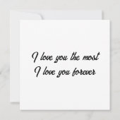 Be Mine Personalized Flat Card (Rückseite)