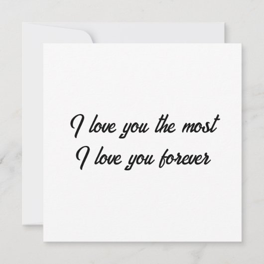 Be Mine Personalized Flat Card (Rückseite)