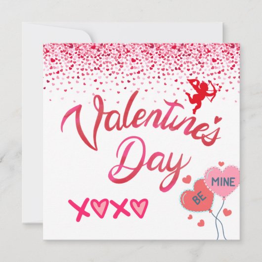 Be Mine Personalized Flat Card (Vorderseite)