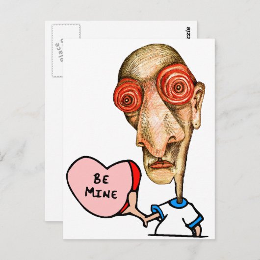 Be+Mine Postkarte (Vorne/Hinten)