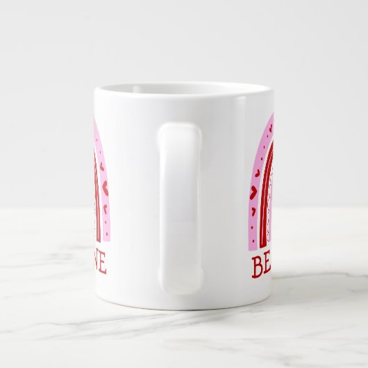 Be Mine Rainbow Jumbo-Tasse (Rückseite)