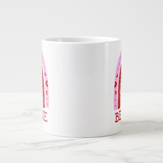 Be Mine Rainbow Jumbo-Tasse (Vorderseite)