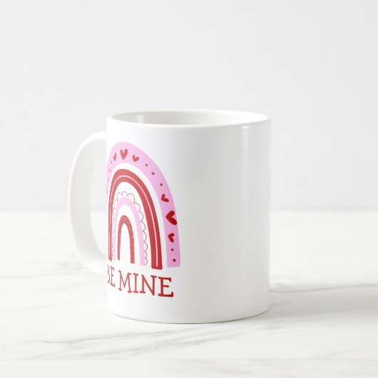 Be Mine Rainbow Kaffeetasse (Vorderseite Links)