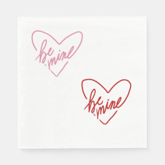 BE MINE SERVIETTE