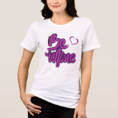 Be Mine - SW Grab Pink Design Text Tri-Blend Shirt (Vorderseite)