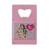 "Be Mine" Sweet Nostalgic Valentine Geldbeutel Flaschenöffner (Vorderseite)