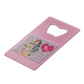 "Be Mine" Sweet Nostalgic Valentine Geldbeutel Flaschenöffner (Vorderseite Schrägansicht)