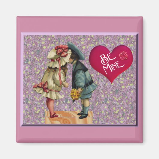 "Be Mine" Sweet Nostalgic Valentine Magnet (Vorne)