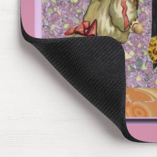 "Be Mine" Sweet Nostalgic Valentine Mousepad (Ecke)