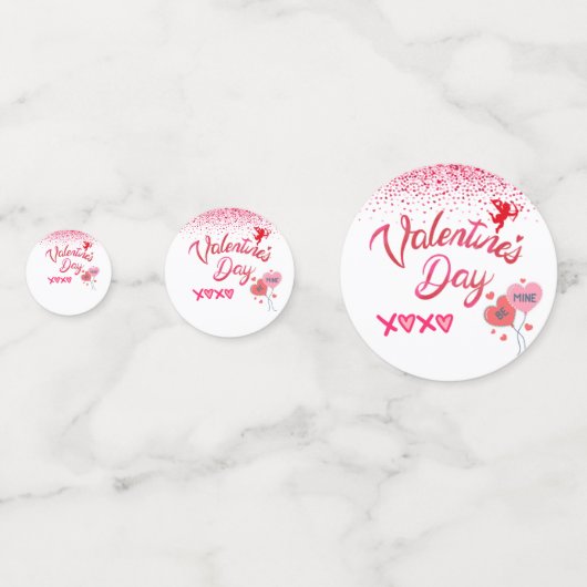 Be Mine Table Confetti Konfetti (Vorderseiten)