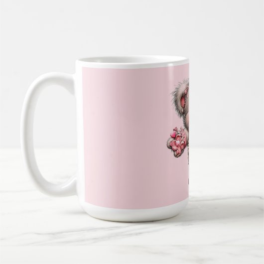  Be Mine Teddy with Heart Bouquet Kaffeetasse (Links)