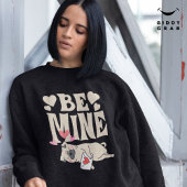 Be Mine: Valentinas lustiger Niedlicher Mops und L Sweatshirt