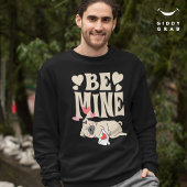 Be Mine: Valentinas lustiger Niedlicher Mops und L Sweatshirt