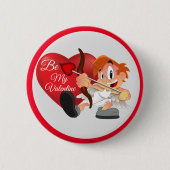 Be Mine Valentine Button (Vorderseite)