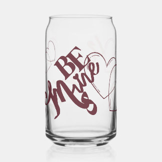 Be Mine Valentine Can Glass Dosenglas