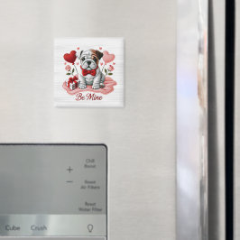 Be Mine Valentine English Bulldog Magnet