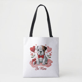 Be Mine Valentine English Bulldog Schultern Tasche