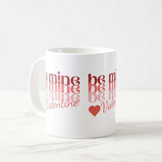 Be Mine Valentine Kaffeetasse (Vorderseite Links)
