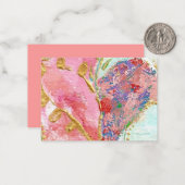 'be mine' Valentine Mitteilungskarte (Vorderseite/Rückseite Beispiel)