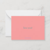 'be mine' Valentine Mitteilungskarte (Rückseite)