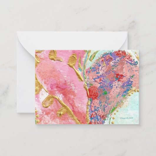 'be mine' Valentine Mitteilungskarte (Vorderseite)
