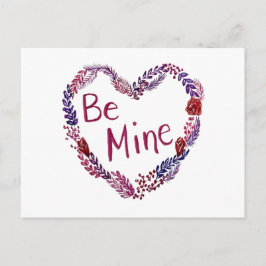 Be Mine Valentine Postcard Feiertagspostkarte