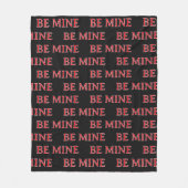 Be Mine Valentine’s Day Gift – Romantic Love Fleecedecke (Vorderseite)