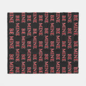 Be Mine Valentine’s Day Gift – Romantic Love Fleecedecke (Vorderseite (Horizontal))
