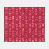 Be Mine Valentine’s Day Gift – Romantic Love  Fleecedecke (Vorderseite (Horizontal))