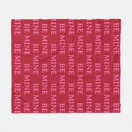 Be Mine Valentine’s Day Gift – Romantic Love Fleecedecke (Vorderseite (Horizontal))