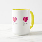 Be Mine Valentine shirt |Rose with Heart Love Tasse (VorderseiteRechts)