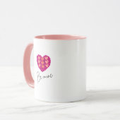 Be Mine Valentine shirt |Rose with Heart Love Tasse (Vorderseite Links)
