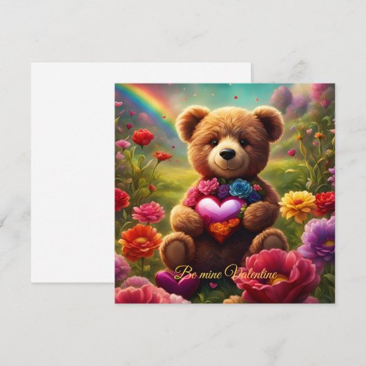 Be mine Valentine Teddy 1 (Vorne/Hinten)