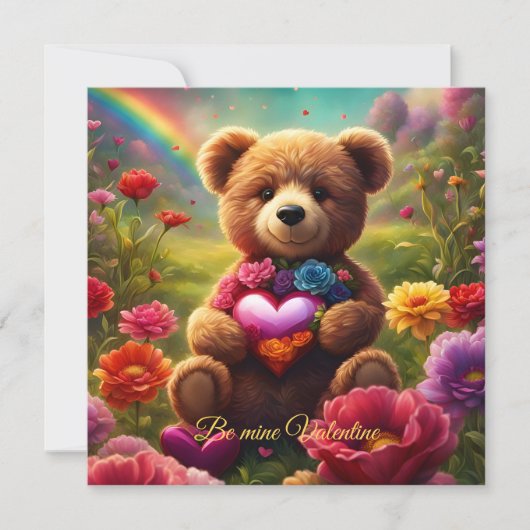 Be mine Valentine Teddy 1 (Vorderseite)