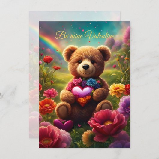 Be mine Valentine Teddy 1 (Vorne/Hinten)