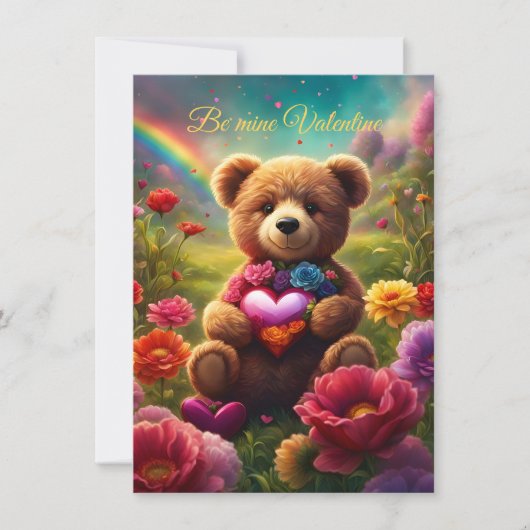 Be mine Valentine Teddy 1 (Vorderseite)
