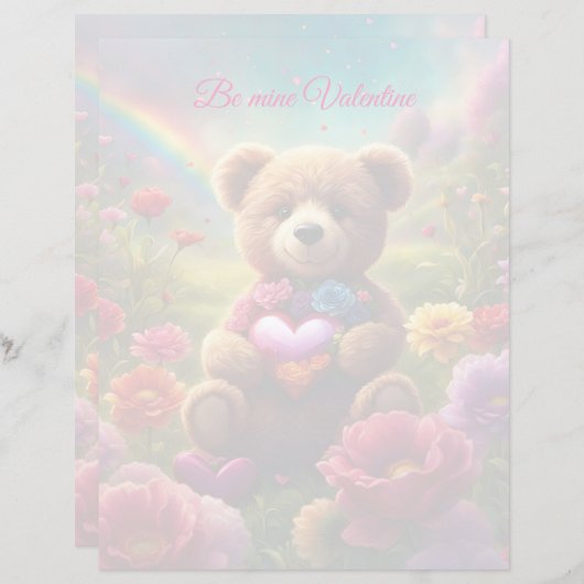 Be mine Valentine Teddy 1 (Vorne/Hinten)