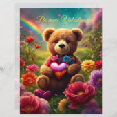 Be mine Valentine Teddy 1 (Vorne/Hinten)