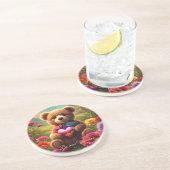 Be mine Valentine Teddy 1 Getränkeuntersetzer (Seite)