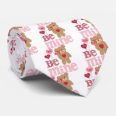 Be Mine Valentine Teddy Krawatte (Gerollt)