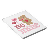 Be Mine Valentine Teddy Notizblock (angewinkelt)